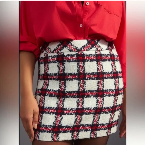 NEW Endless Rose Plaid tweed skirt,XS, GD1179 - Picture 2 of 4